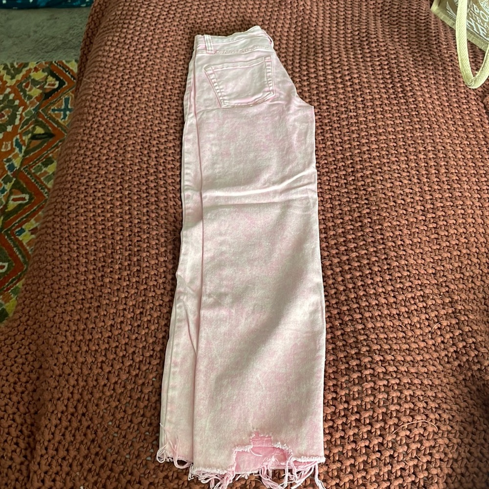 Wild fable 0 pink  washed straight jeans